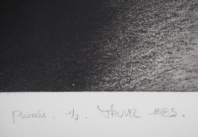 Jean-Luc FAUVEL : Paysage onirique (Pluralis), 1985 - Gravure Originale Signée 2