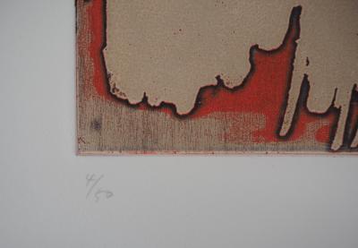 YUK : Figure surréaliste (Je sais qu’elle s’en va), 1991 - Gravure Originale Signée 2