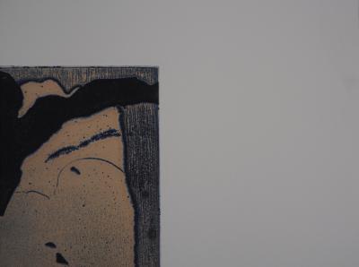 YUK : Figure surréaliste (Je sais qu’elle s’en va), 1991 - Gravure Originale Signée 2