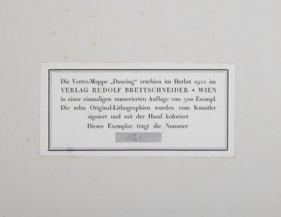 Marcel VERTÈS - Dancing  (IV), 1922 - Original lithograph 2
