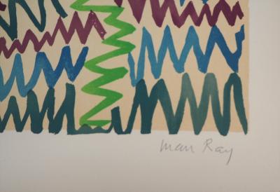 Man RAY: Colored Landscape, 1971 - Original lithograph signed in pencil 2