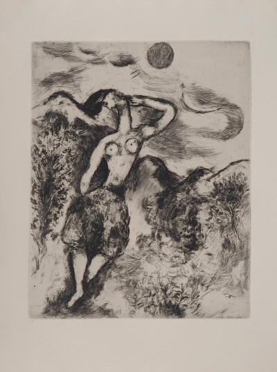 Marc CHAGALL - La Souris métamorphosée en fille, 1952 - Gravure originale signée 2