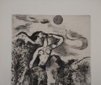 Marc CHAGALL - La Souris métamorphosée en fille, 1952 - Gravure originale signée 2