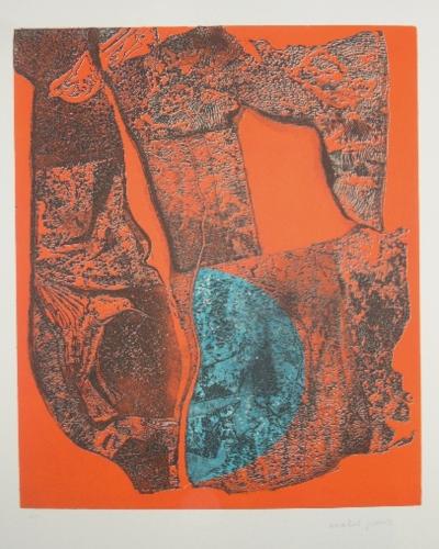 Isabel PONS - Composition, 1973 - Gravure signée au crayon 2