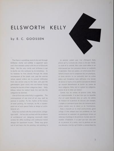Ellsworth KELLY - Abstract Composition (D), 1958 - Lithograph on wove paper 2