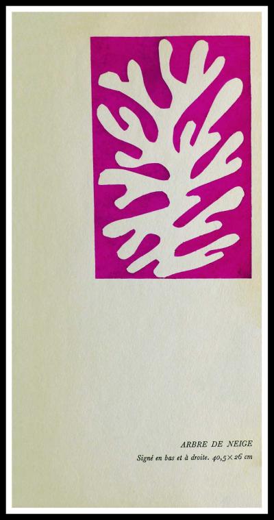 Henri MATISSE (d’après)  - Arbre à neige, 1953 - Pochoir 2