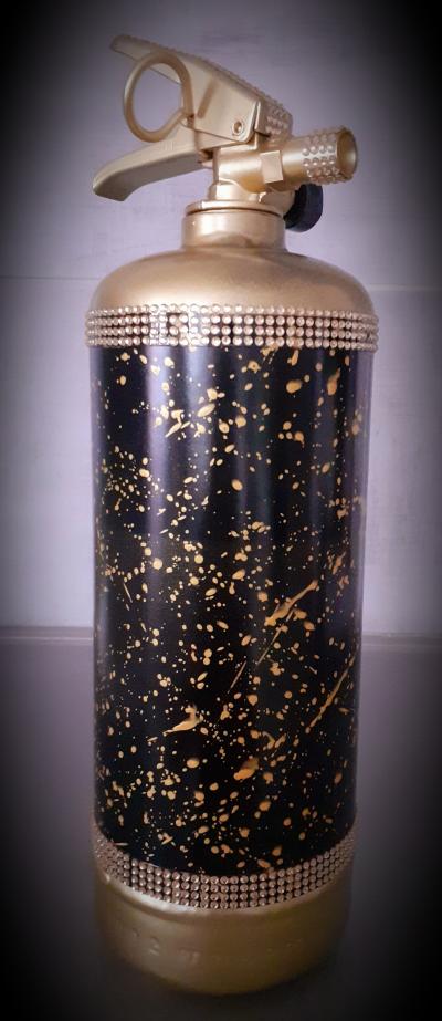 Leone Di Fuoco - Extincteur noir - Sculpture 2