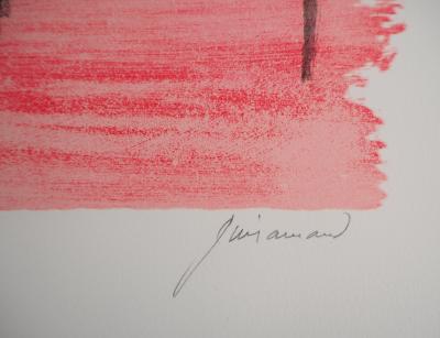 Paul GUIRAMAND : Le Pianiste - Lithographie originale signée 2