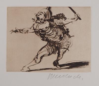 Claude WEISBUCH : Arlequin - Gravure originale signée 2