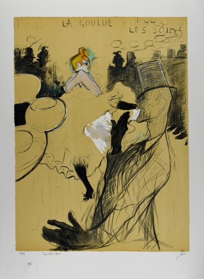 Henri De TOULOUSE-LAUTREC (after) - The Moulin Rouge : The Goulue & Valentin, the Boneless One - Lithograph 2