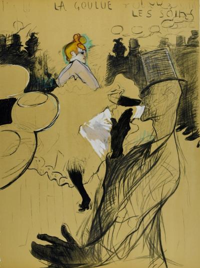 Henri De TOULOUSE-LAUTREC (after) - The Moulin Rouge : The Goulue & Valentin, the Boneless One - Lithograph 2