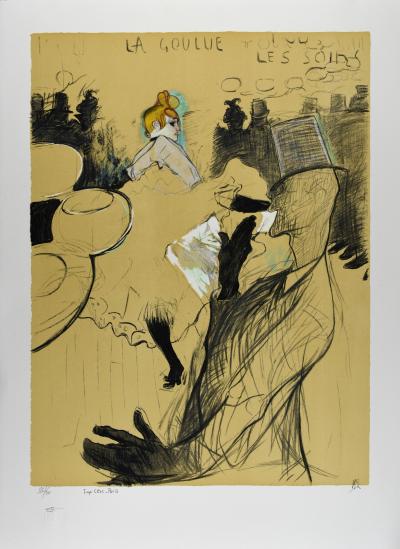Henri De TOULOUSE-LAUTREC (d’après) - Le Moulin Rouge : La Goulue & Valentin le désossé - Lithographie 2