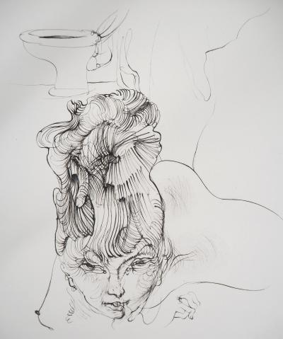 Hans BELLMER - Femme en cheveux - Gravure originale signée 2