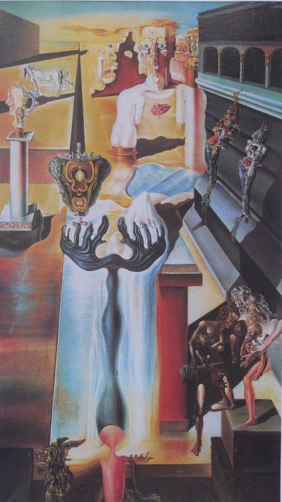 Salvador DALI  : L’Homme invisible- Lithographie signée et numérotée, 500ex