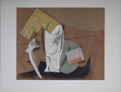 Pablo PICASSO (after) - Nature morte à la pipe (2), 1962 - Pochoir 2