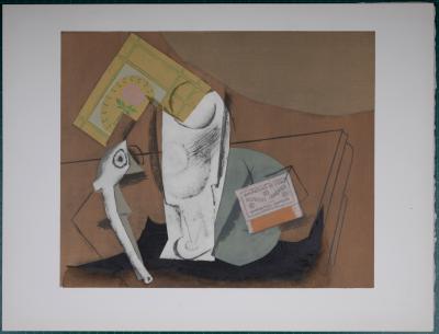 Pablo PICASSO (after) - Nature morte à la pipe (2), 1962 - Pochoir 2