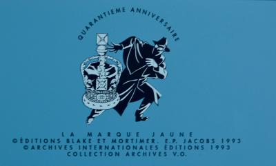 Edgar P. Jacobs - La Marque Jaune, 1997 - Sérigraphie 2