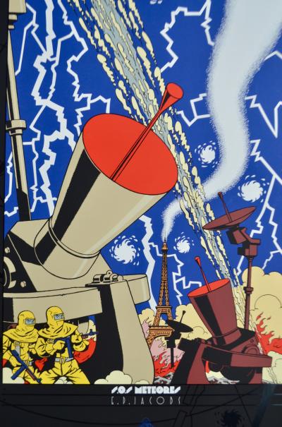 Edgar P. Jacobs -  S.O.S. Météores, 1992 - Sérigraphie 2