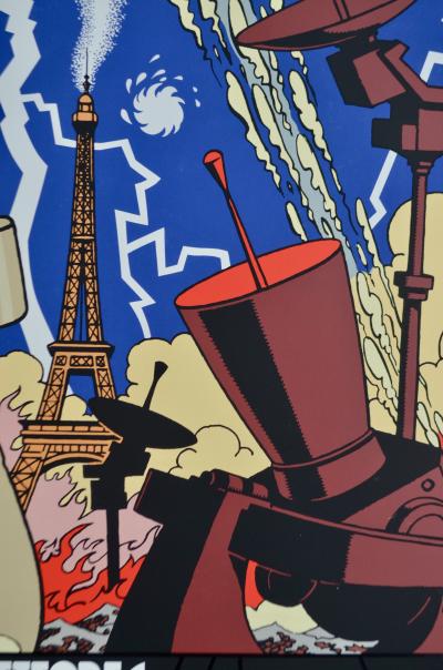 Edgar P. Jacobs -  S.O.S. Météores, 1992 - Sérigraphie 2