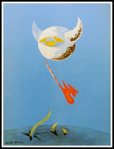 André MASSON - La Lune, 1938 - lithographie originale 2