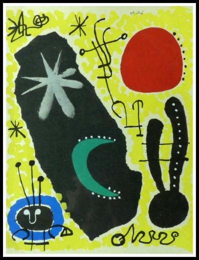 Joan MIRO (d’après) - Composition, 1957 - Pochoir 2