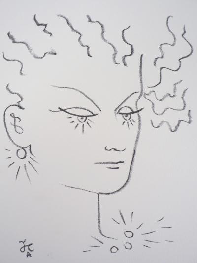 Jean COCTEAU : La parure de perles - Lithographie signée 2
