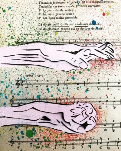 Christophe STOUVENEL - A l’Unisson, 2021 - Pochoir 2