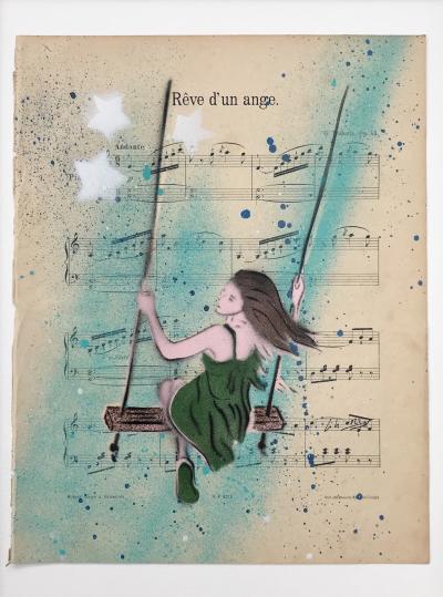 Christophe STOUVENEL - Rêve d’un ange, 2021 - Pochoir 2