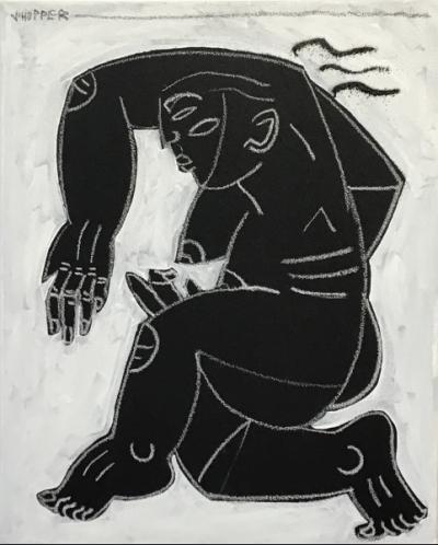 Jone HOPPER - Danseuse, 2020 - Technique mixte sur toile 2