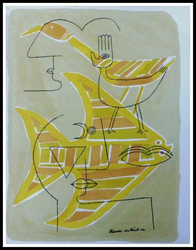 Victor BRAUNER - Traces interstices, 1963 - Lithographie originale 2