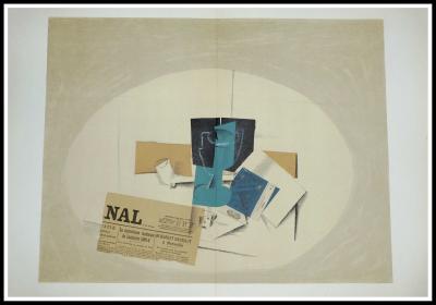 Georges BRAQUE (d’après) - Papiers collés II, 1963 - Lithographie 2