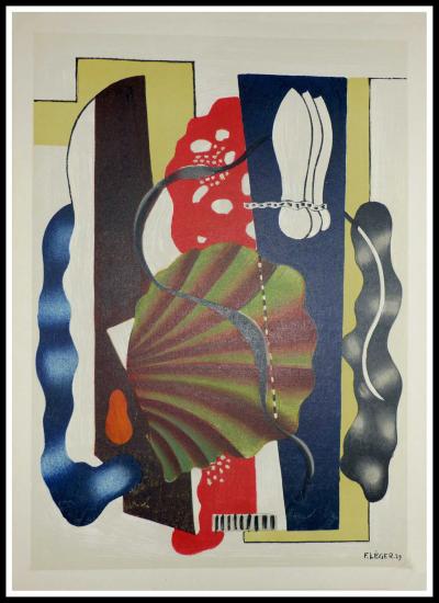 Fernand LEGER (d’après) - Composition cubiste - Lithographie 2