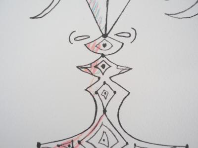 Jean COCTEAU - Visage multiface, 1958 - Lithographie signée 2