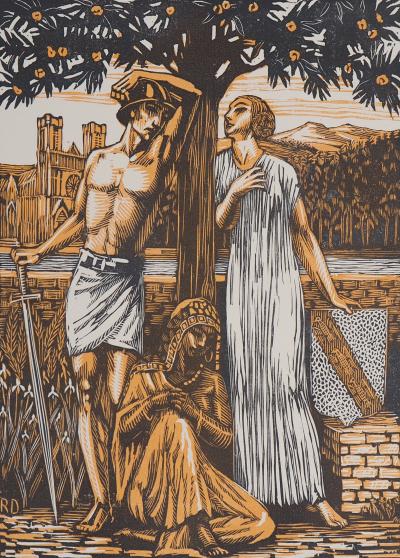 Raphaël DROUART : A Maurice Barrès, Un jardin sur l’Oronte, 1924 - Bois gravé original signé 2