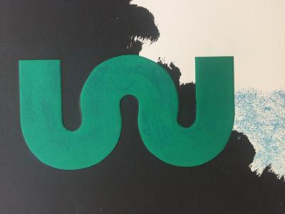 Kumi SUGAI - S (Miroir), 1990 - Lithographie avec gaufrage signée au crayon 2