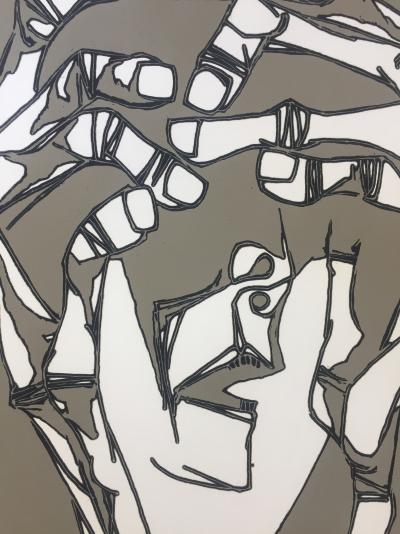 Oswaldo GUAYASAMIN - Las manos del terror, 1973 - Gravure signée au crayon 2