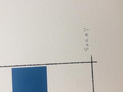 Kumi SUGAI - S (Flèches bleues) - Lithographie signée au crayon 2