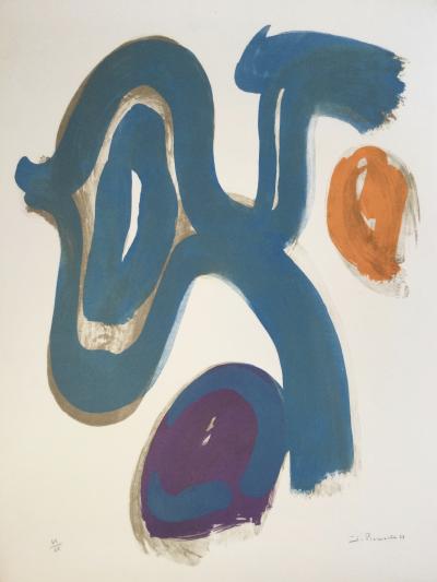 James PICHETTE - Composition, 1969 - Lithographie originale signée 2