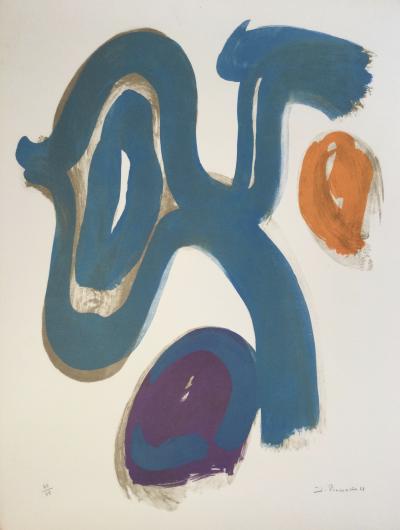James PICHETTE - Composition, 1969 - Lithographie originale signée 2