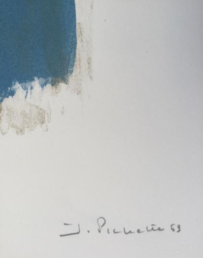 James PICHETTE - Composition, 1969 - Lithographie originale signée 2