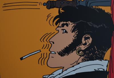 Hugo PRATT - Corto Maltese couteau, 1990 - Sérigraphie 2