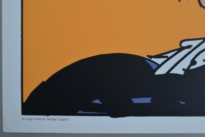Hugo PRATT - Corto Maltese couteau, 1990 - Sérigraphie 2