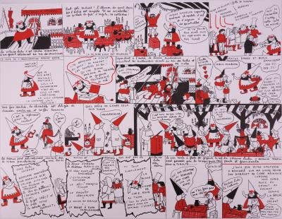 Yves SAINT LAURENT : Chez Lulu la Cathare, 1985 - Lithographie 2