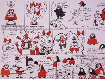 Yves SAINT LAURENT : La vilaine sainte Lulu, 1985 - Lithographie 2
