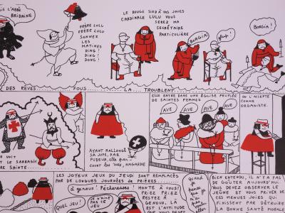 Yves SAINT LAURENT : La vilaine sainte Lulu, 1985 - Lithographie 2
