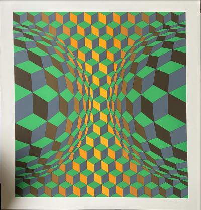 Victor VASARELY - cinétique 12, vers 1974, Sérigraphie 2