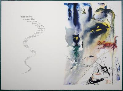 Salvador DALI - A caucus race and a long tale, 1969 - Original heliogravure 2