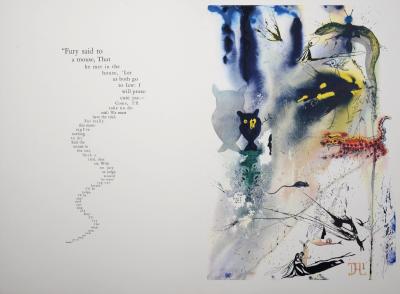 Salvador DALI - A caucus race and a long tale, 1969 - Original heliogravure 2