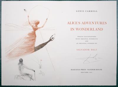 Salvador DALI - Les aventures d'Alice au pays des merveilles, 1969 - Gravure originale 2
