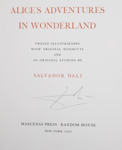 Salvador DALI - Les aventures d'Alice au pays des merveilles, 1969 - Gravure originale 2